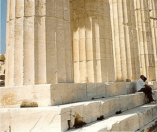architectural greek stylobate